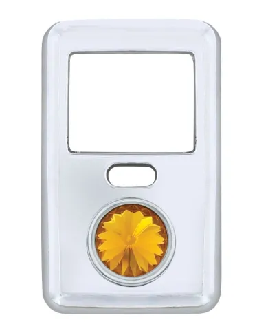 UP41644-Rocker Switch Cover With Crystal For 1998-2018 Volvo VNL - Amber