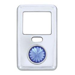 UP41645-Rocker Switch Cover With Crystal For 1998-2018 Volvo VNL - Blue