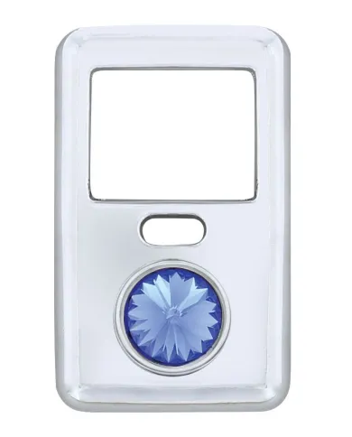 UP41645-Rocker Switch Cover With Crystal For 1998-2018 Volvo VNL - Blue