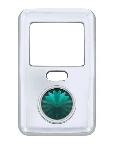 UP41647-Rocker Switch Cover With Crystal For 1998-2018 Volvo VNL - Green