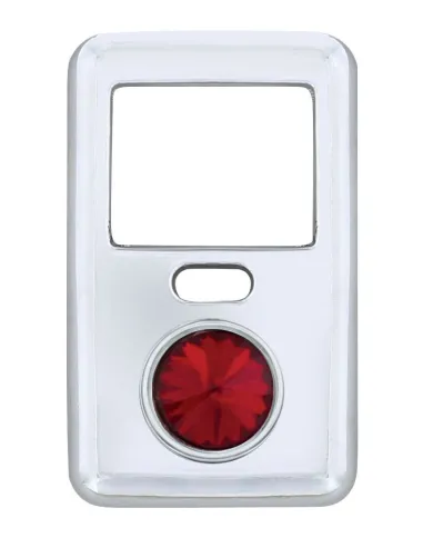 UP41649-Rocker Switch Cover With Crystal For 1998-2018 Volvo VNL - Red