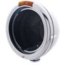 UP30377-Chrome Classic Headlight Housing With Amber Signal Lens