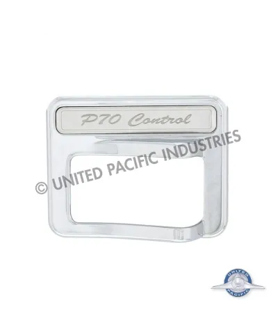 UP41766-Chrome Rocker Switch Cover For Peterbilt 579 (2013-2019) & 567 (2014-2018)- PTO Control