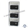 UP41768-Chrome 3-Rocker Switch Cover For Peterbilt 579 (2012-2019) & 567 (2014-2019)- 3 Switches