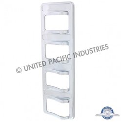 UP41769-Chrome 4-Rocker Switch Cover For Peterbilt 579 (2012-2019) & 567 (2014-2019)- 4 Switches