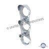 UP41853-Chrome Small 3-Gauge Cover With Visor For Mack