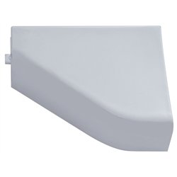 UP41901-Chrome Plastic Ash Tray Flip Cover For 1998-2002 Freightliner Century