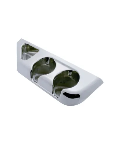 UP41907-Chrome Center Cup Holder Panel For Freightliner Columbia (2003-2011) & Century/Coronado (2002-2010)