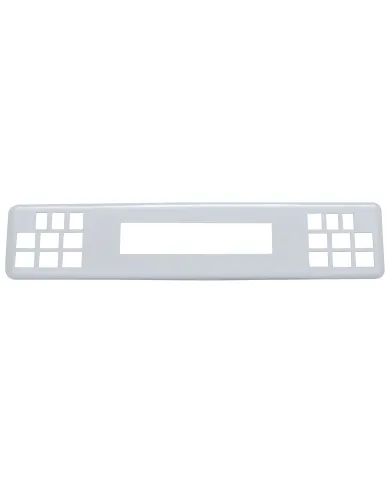 UP41965-Chrome Plastic Center Dash Warning Light Panel Cover For Freightliner