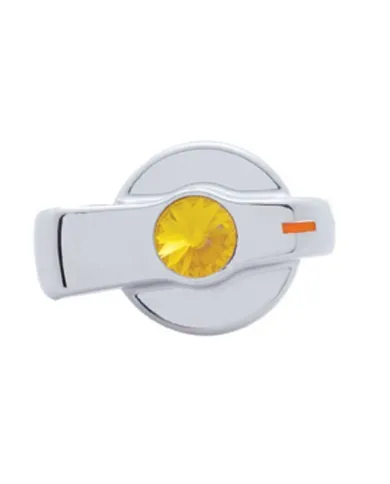 UP42022-A/C Knob (Newer Model) With Amber Crystal For 2005-2010 Freightliner