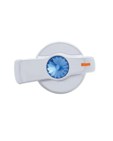 UP42023-A/C Knob (Newer Model) With Blue Crystal For 2005-2010 Freightliner