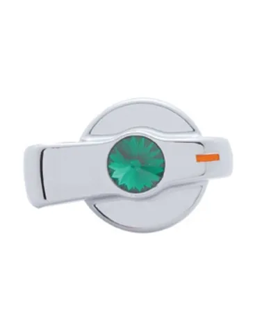 UP42025-A/C Knob (Newer Model) With Green Crystal For 2005-2010 Freightliner