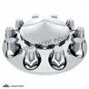 UP10254-Pointed Front Axle Cover With 33mm Standard Thread-On Nut Covers - Chrome