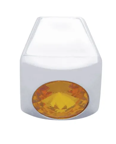 UP42030-A/C Slider Control Knob With Amber Crystal For Freightliner (3-Pack)
