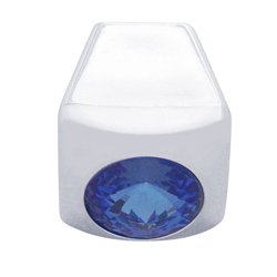UP42031-A/C Slider Control Knob With Blue Crystal For Freightliner (3-Pack)