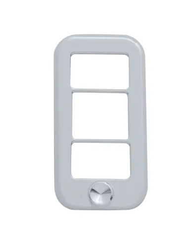 UP42039-Rocker Switch Cover With 3 Openings With Indented For Freightliner (3-Pack)