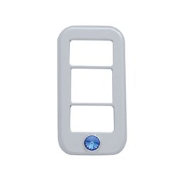 UP42041-Rocker Switch Cover With 3 Openings & Blue Crystal For Freightliner (3-Pack)
