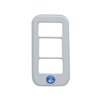 UP42041-Rocker Switch Cover With 3 Openings & Blue Crystal For Freightliner (3-Pack)