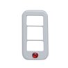 UP42045-Rocker Switch Cover With 3 Openings & Red Crystal For Freightliner (3-Pack)