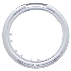 UP30399P-Stainless Classic Headlight Bezel With Turn Signal Cutout (Retail)