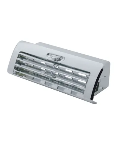 UP42067-Chrome Plastic A/C Vent For 2008-2017 Freightliner Cascadia - Center/Adjustable