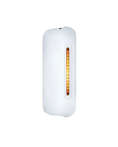 UP42078-Mirror Cover With 14 LED 12" Light Bar For 2005+ Freightliner  (Passenger) - Amber LED/Amber Lens