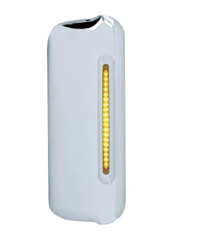 UP42304-Mirror Cover With 19 LED 12" Reflector Light Bar For 2005+ Freightliner  (Passenger) - Amber LED/Amber Lens