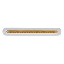 UP42314-Freightliner 19 LED 12" Mirror Light Bar - Amber LED/Amber Lens