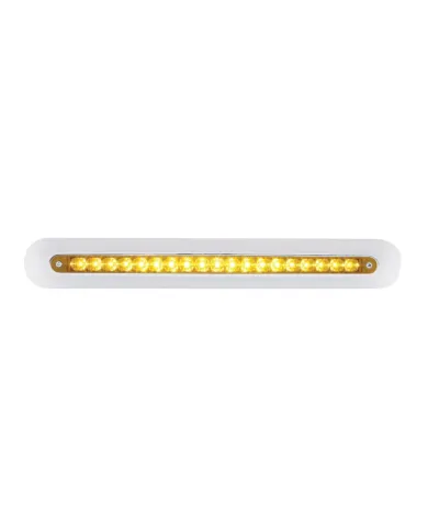 UP42314-Freightliner 19 LED 12" Mirror Light Bar - Amber LED/Amber Lens