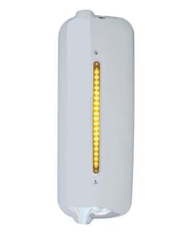 UP42322-Mirror Cover With 19 Amber LED 12" Reflector Light Bar For Pre-2005 FL Century- Driver -Amber Lens