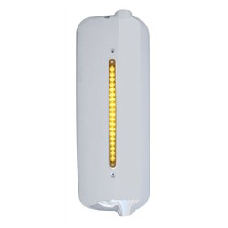 UP42327-Mirror Cover With 19 Amber LED 12" Reflector Light Bar For Pre-2005 FL Century- Passenger -Amber Lens