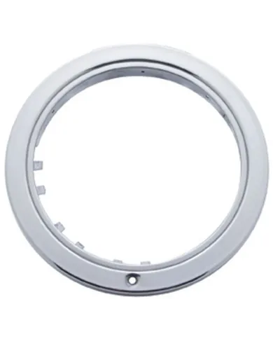 UP30418-Stainless "Bullet" Headlight Bezel Without Turn Signal Cutout (Card)