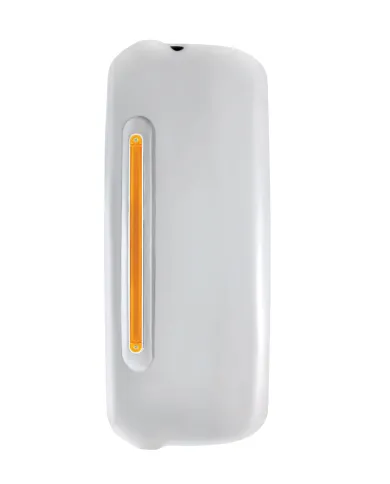 UP42398-Mirror Cover With 24 Amber LED 12" GloLight For 2005+ Freightliner Century/Columbia- Driver-Amber Lens