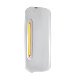 UP42398-Mirror Cover With 24 Amber LED 12" GloLight For 2005+ Freightliner Century/Columbia- Driver-Amber Lens