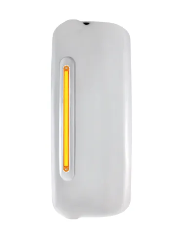 UP42398-Mirror Cover With 24 Amber LED 12" GloLight For 2005+ Freightliner Century/Columbia- Driver-Amber Lens