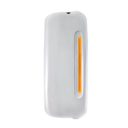 UP42399-Mirror Cover With 24 Amber LED 12" GloLight For 2005+ Freightliner Century/Columbia- Passenger-Amber Lens