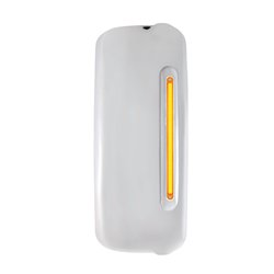 UP42399-Mirror Cover With 24 Amber LED 12" GloLight For 2005+ Freightliner Century/Columbia- Passenger-Amber Lens