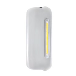 UP42401-Mirror Cover With 24 Amber LED 12" GloLight For 2005+ Freightliner Century/Columbia- Passenger-Clear Lens