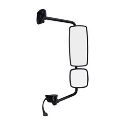 UP42412-Chrome Mirror Assembly With Power Adjust & Heated For Freightliner M2 - Passenger