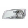 UP42705-Fog Light Cover With 17 Amber LED Reflector Watermelon Lights For 2007-17 KW T660- Driver -Clear Lens