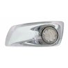 UP42707-Fog Light Cover With 17 Amber LED Dual Func. Watermelon Light For 2007-17 KW T660- Driver -Clear Lens