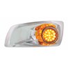 UP42708-Fog Light Cover With Amber LED Hi/Lo Clear Style Reflector Light For 2007-17 KW T660- Driver -Amber Lens