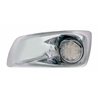 UP42717-Fog Light Cover With Amber LED Hi/Lo Watermelon Light & Visor For 2007-17 KW T660- Driver -Clear Lens
