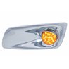 UP42726-Fog Light Cover With 19 LED Watermelon Light & Visor For 2007-17 KW T660 (Driver) - Amber LED/ Amber Lens