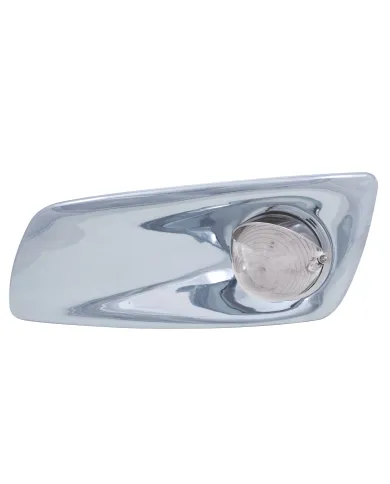 UP42729-Fog Light Cover With 19 LED Beehive Light & Visor For 2007-17 KW T660 (Driver) - Amber LED/ Clear Lens