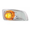 UP42738-Fog Light Cover With 17 Amber LED Hi/Lo Watermelon Light For 2007-17 KW T660- Passenger -Amber Lens