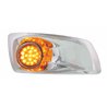 UP42740-Fog Light Cover With 17 Amber LED Hi/Lo Clear Style Reflector Light For 2007-17 KW T660- Passenger -Amber Lens