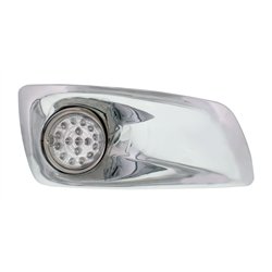 UP42741-Fog Light Cover With 17 Amber LED Hi/Lo Clear Style Reflector Light For 2007-17 KW T660- Passenger -Clear Lens
