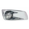 UP42747-Fog Light Cover With Amber LED Reflector Watermelon Light & Visors For 2007-17 KW T660- Passenger -Clear Lens