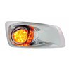 UP42748-Fog Light Cover With 17 Amber LED Hi/Lo Watermelon Light & Visor For 2007-17 KW T660- Passenger -Amber Lens